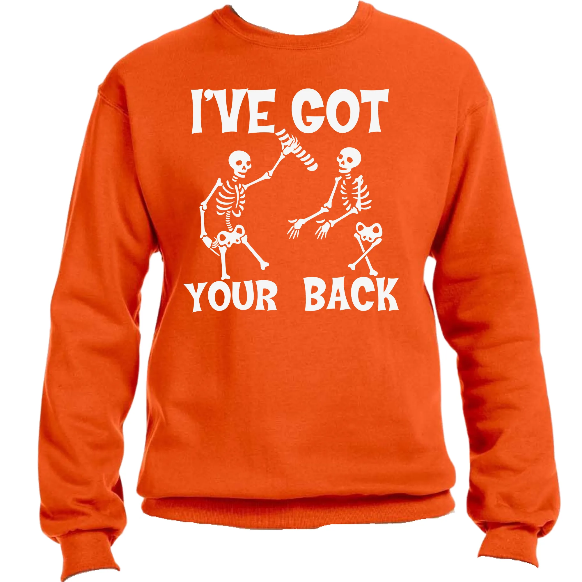 I've Got Your Back Skeleton Unisex Halloween Sweater – Cozy Fit, Fun & Spooky Graphic