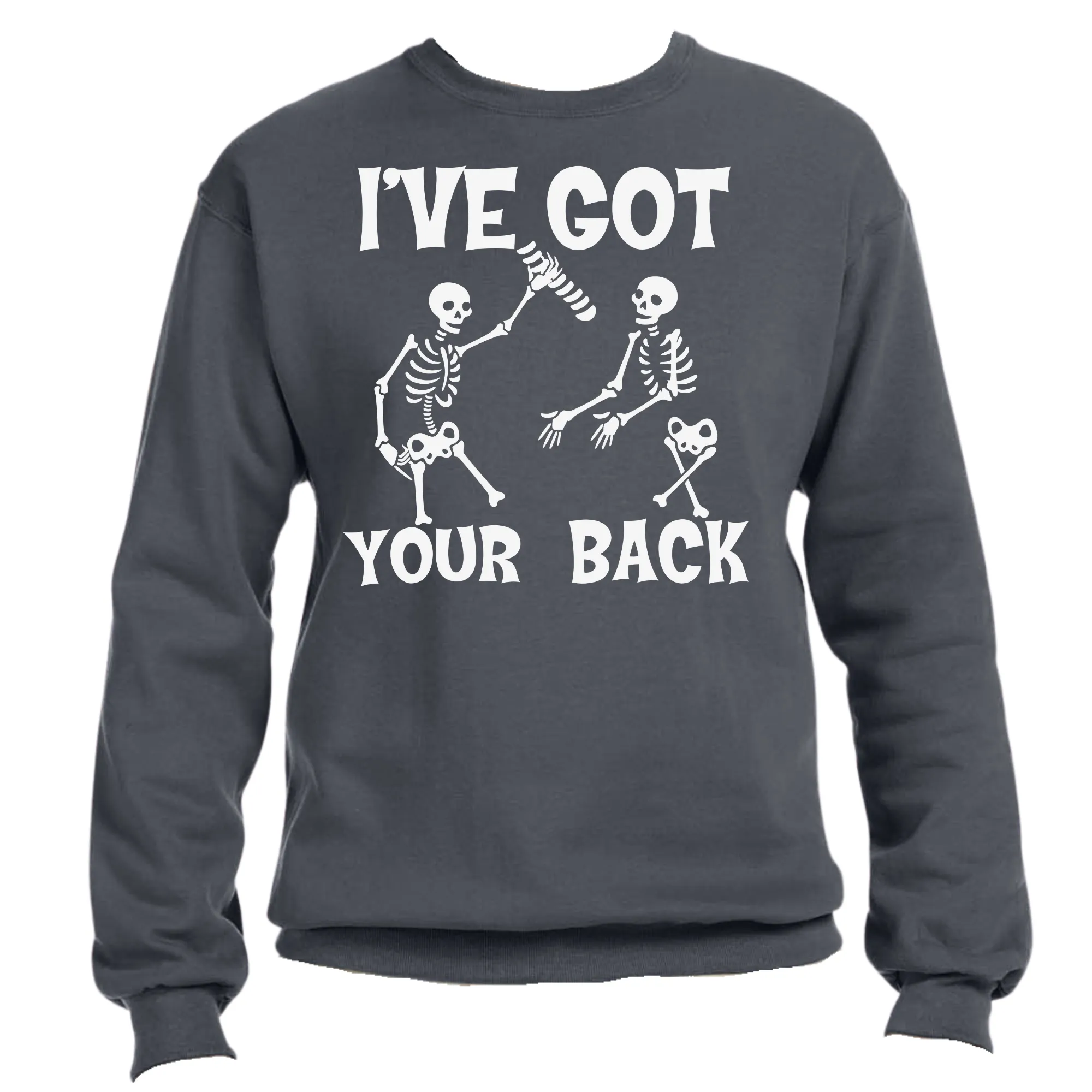 I've Got Your Back Skeleton Unisex Halloween Sweater – Cozy Fit, Fun & Spooky Graphic