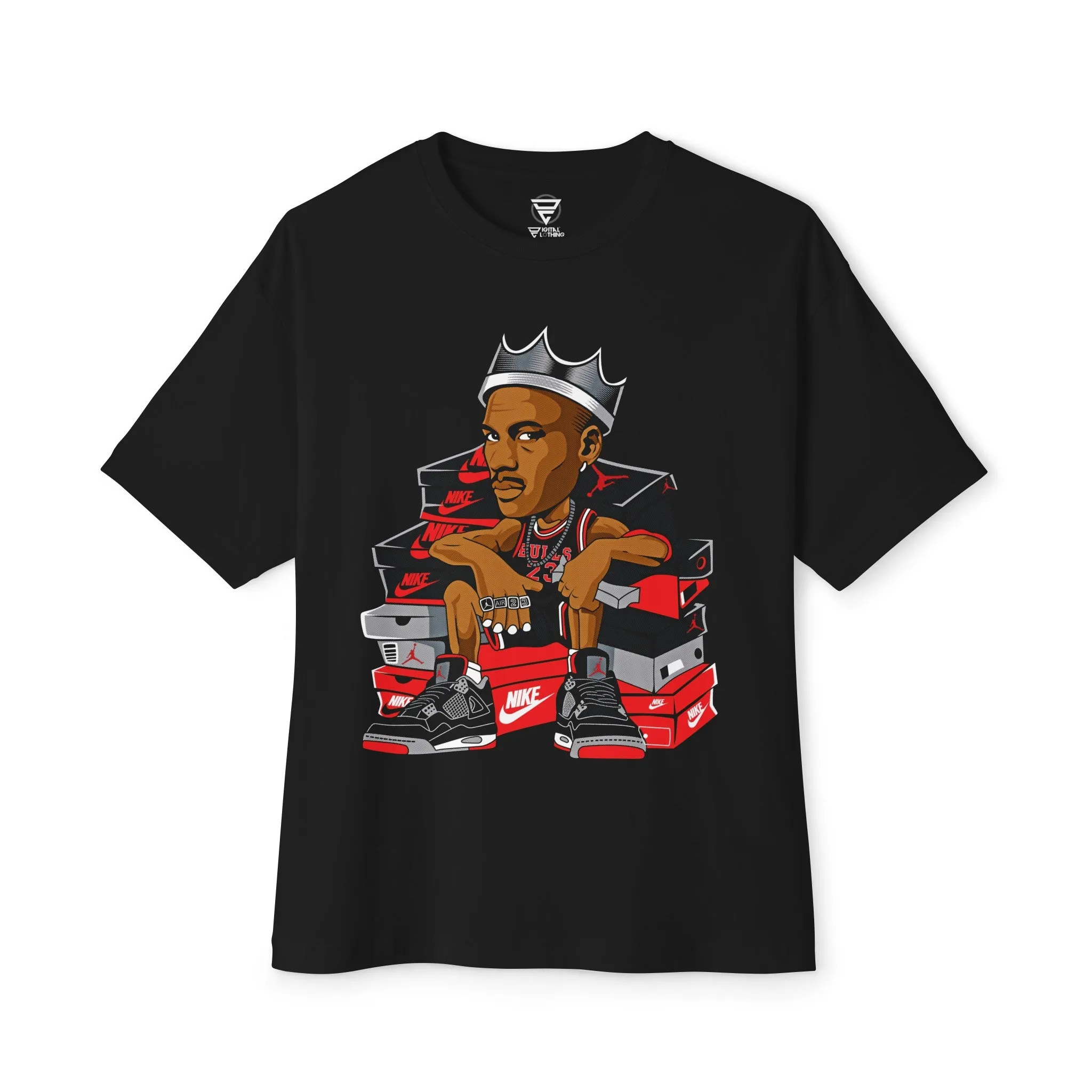 King Jordan with Bred 4 Oversized Tee