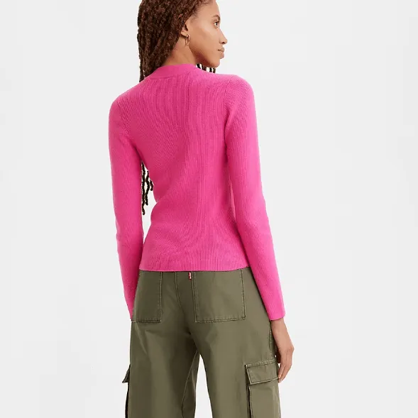 Levi's Crewneck RIB Sweater in Pink