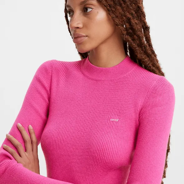 Levi's Crewneck RIB Sweater in Pink