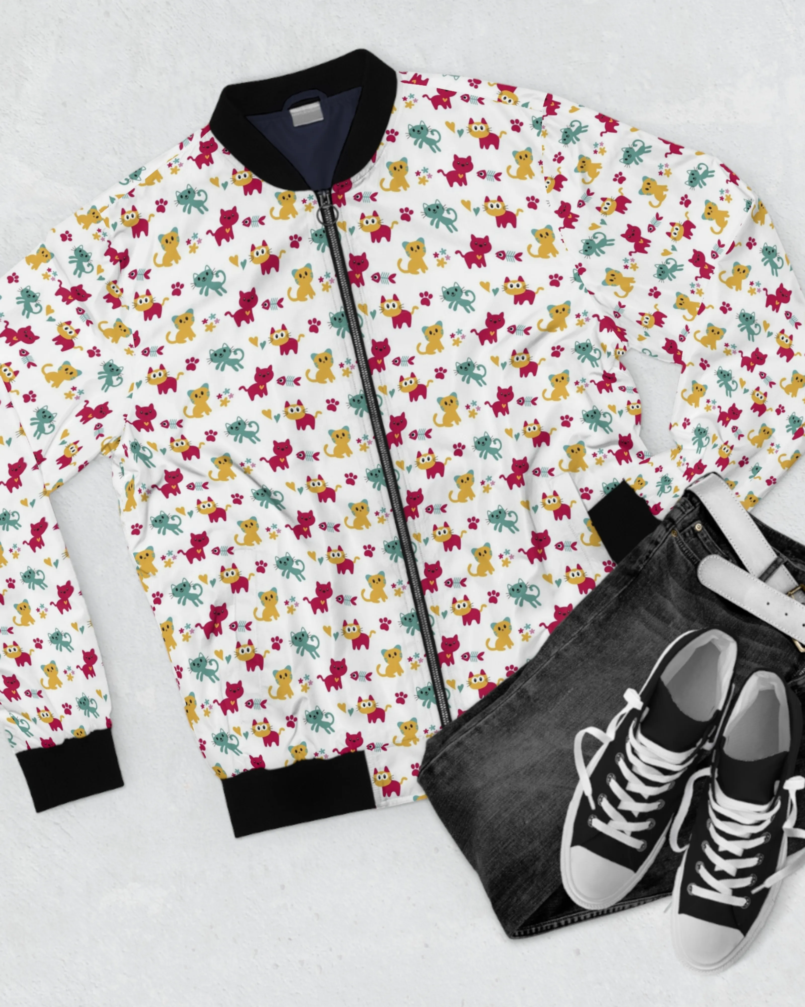 Little Cats - Kids Unisex Zipper Jacket