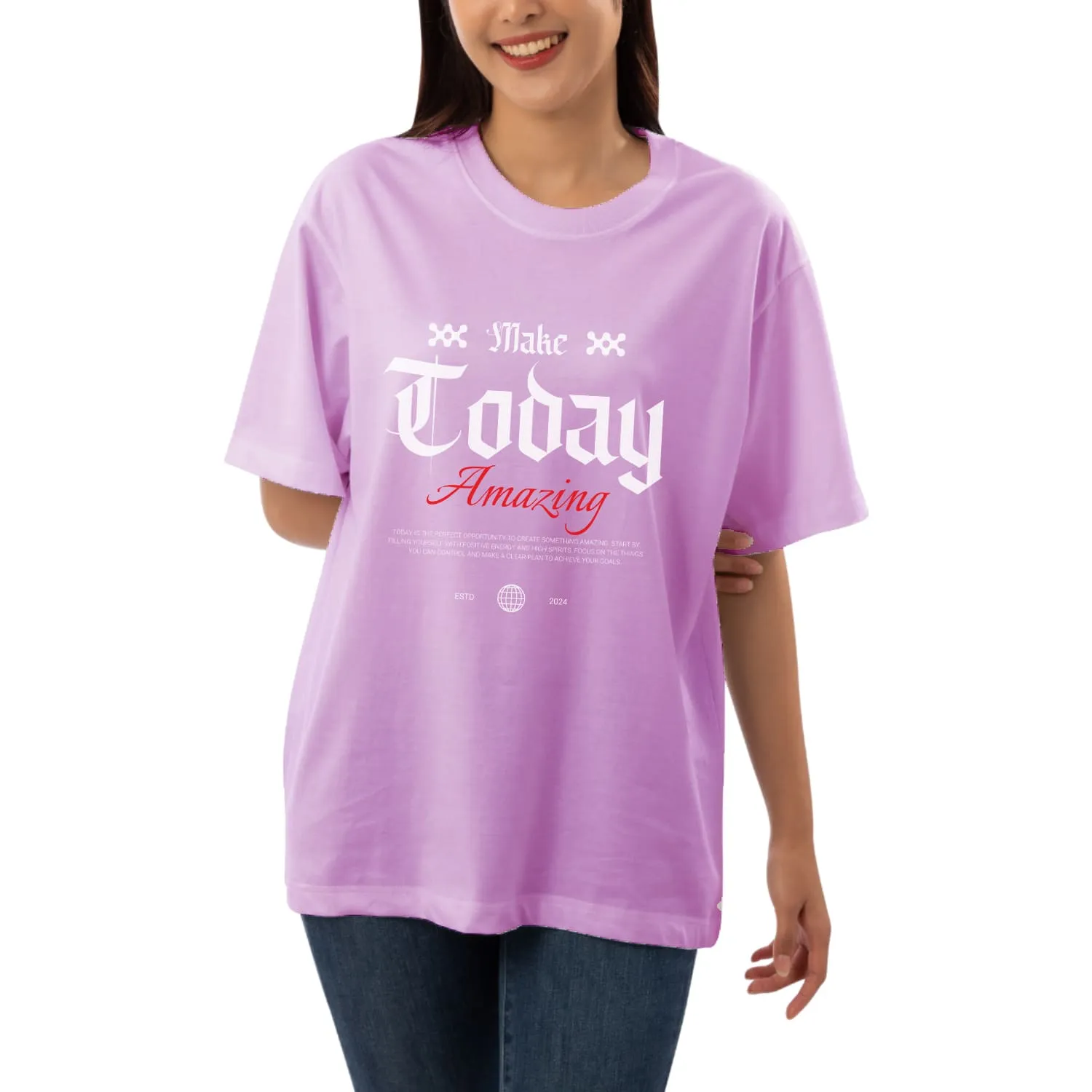 Make today amazing Womens Oversized T-shirt