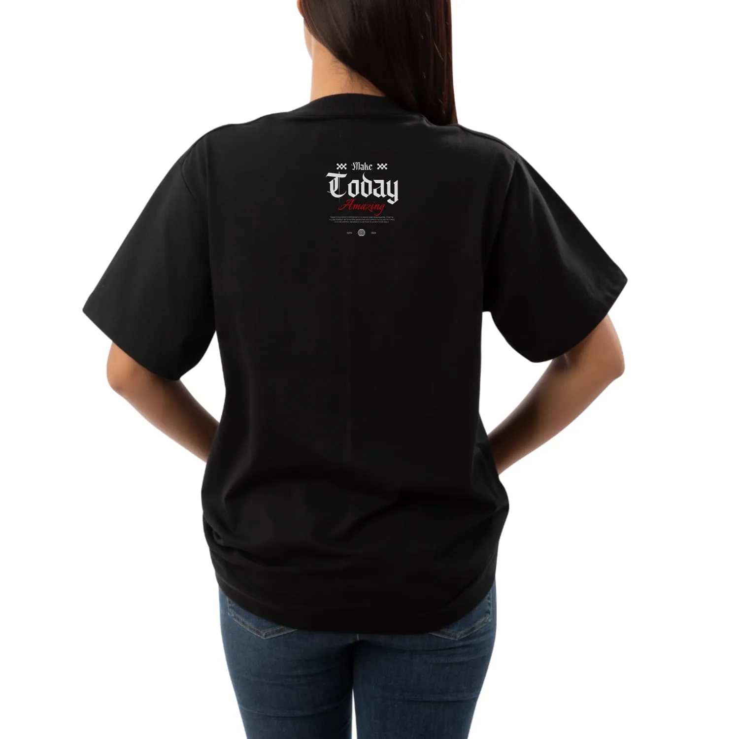Make today amazing Womens Oversized T-shirt