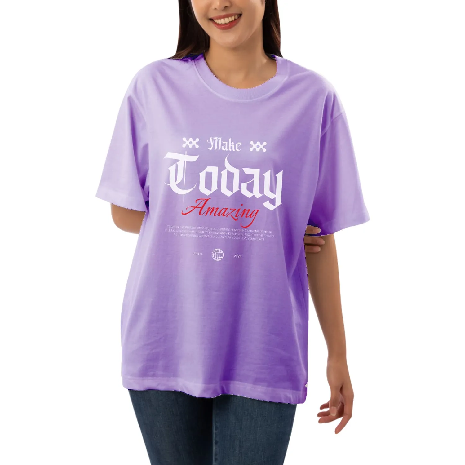 Make today amazing Womens Oversized T-shirt