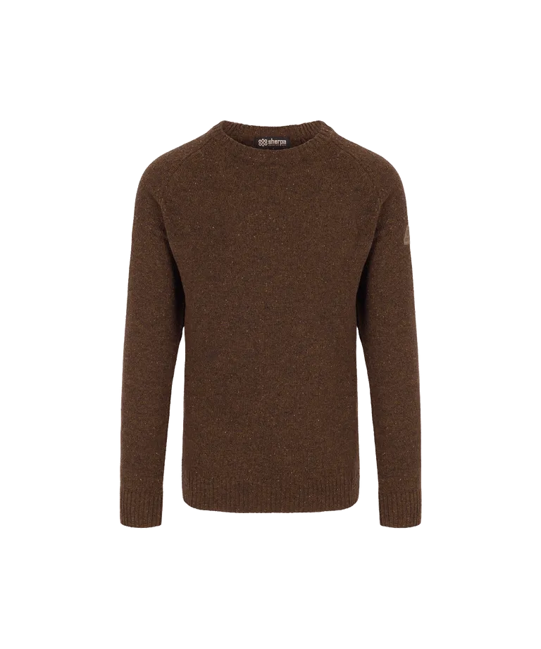 Men's Kangtega Crew Sweater - Cappuccino