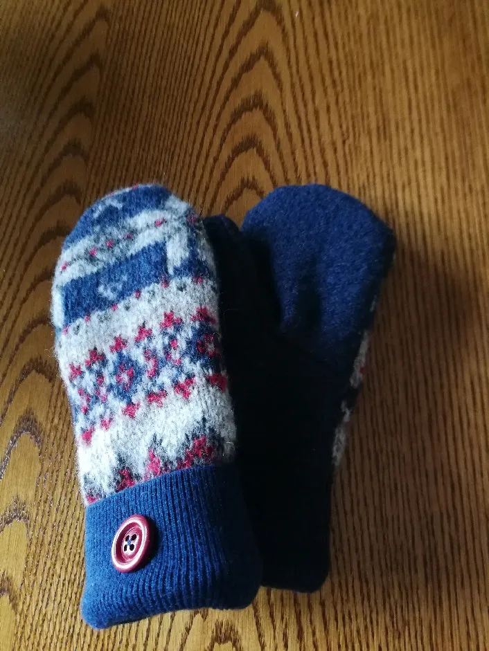 Mittens made from sweaters