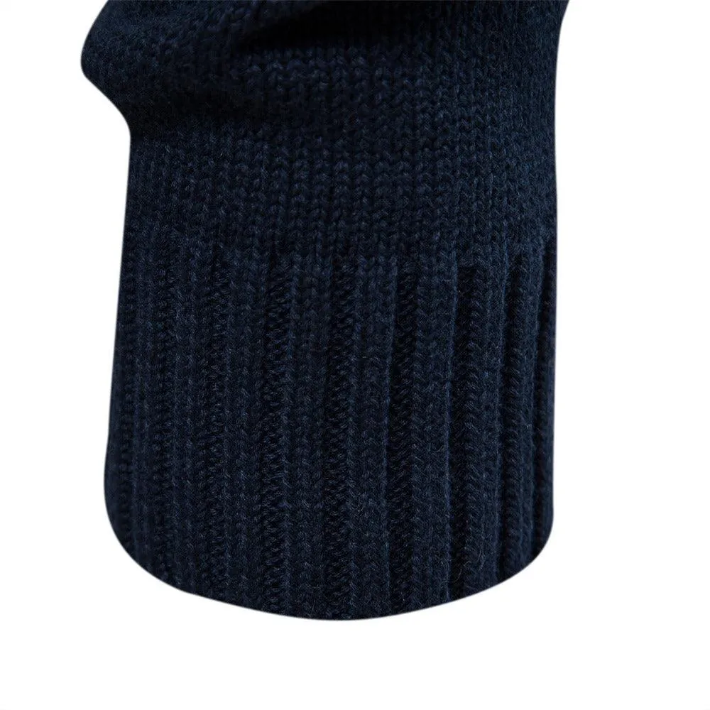 New Men's Sweaters In Europe And America All Cotton Color Matching Cardigan