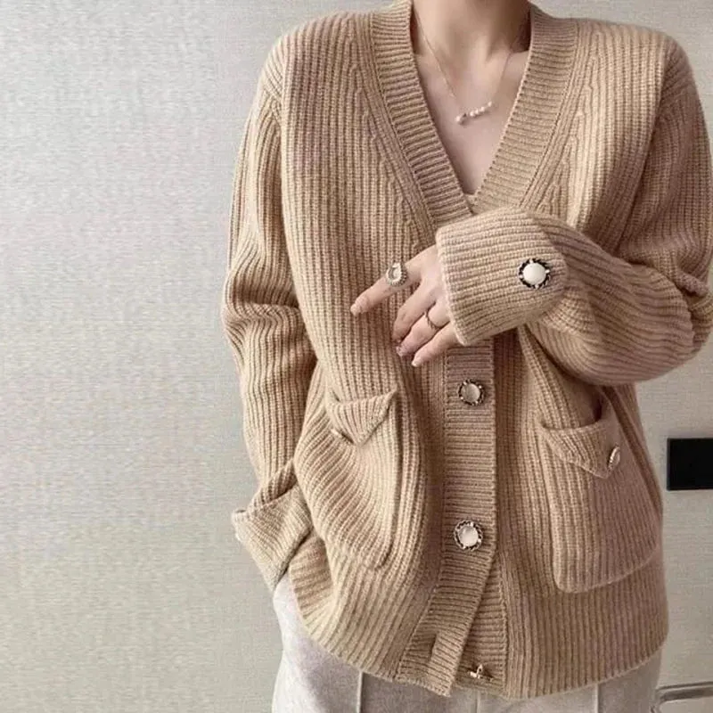 Oversized Women's Button Front Cardigan Sweaters - Ailime Designs