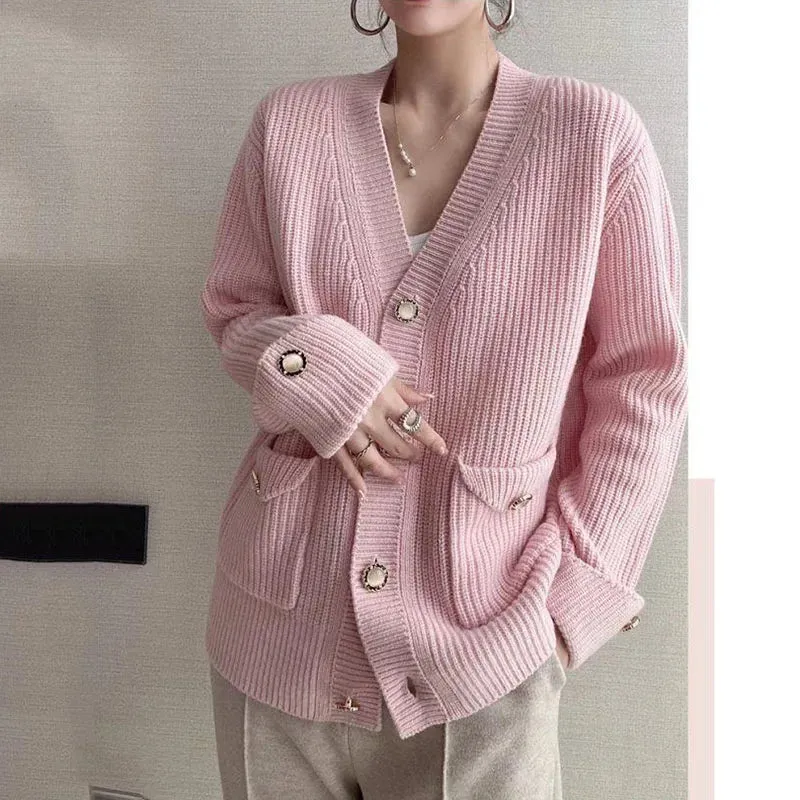 Oversized Women's Button Front Cardigan Sweaters - Ailime Designs