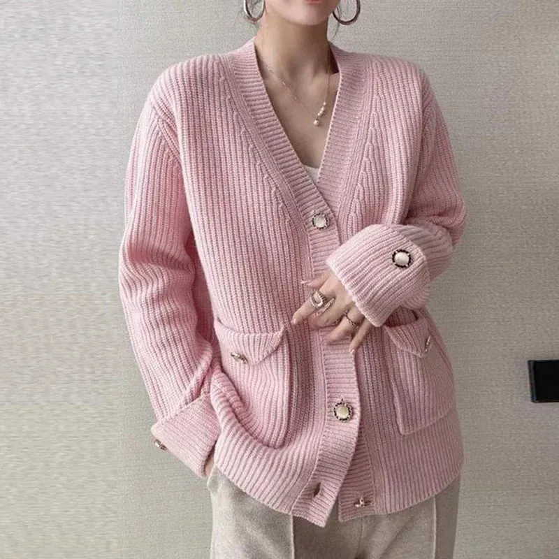 Oversized Women's Button Front Cardigan Sweaters - Ailime Designs