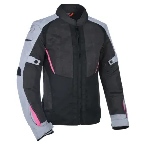 Oxford Iota 1.0 Air Women's Jacket Black Grey & Pink Stylish & Protective Riding Gear