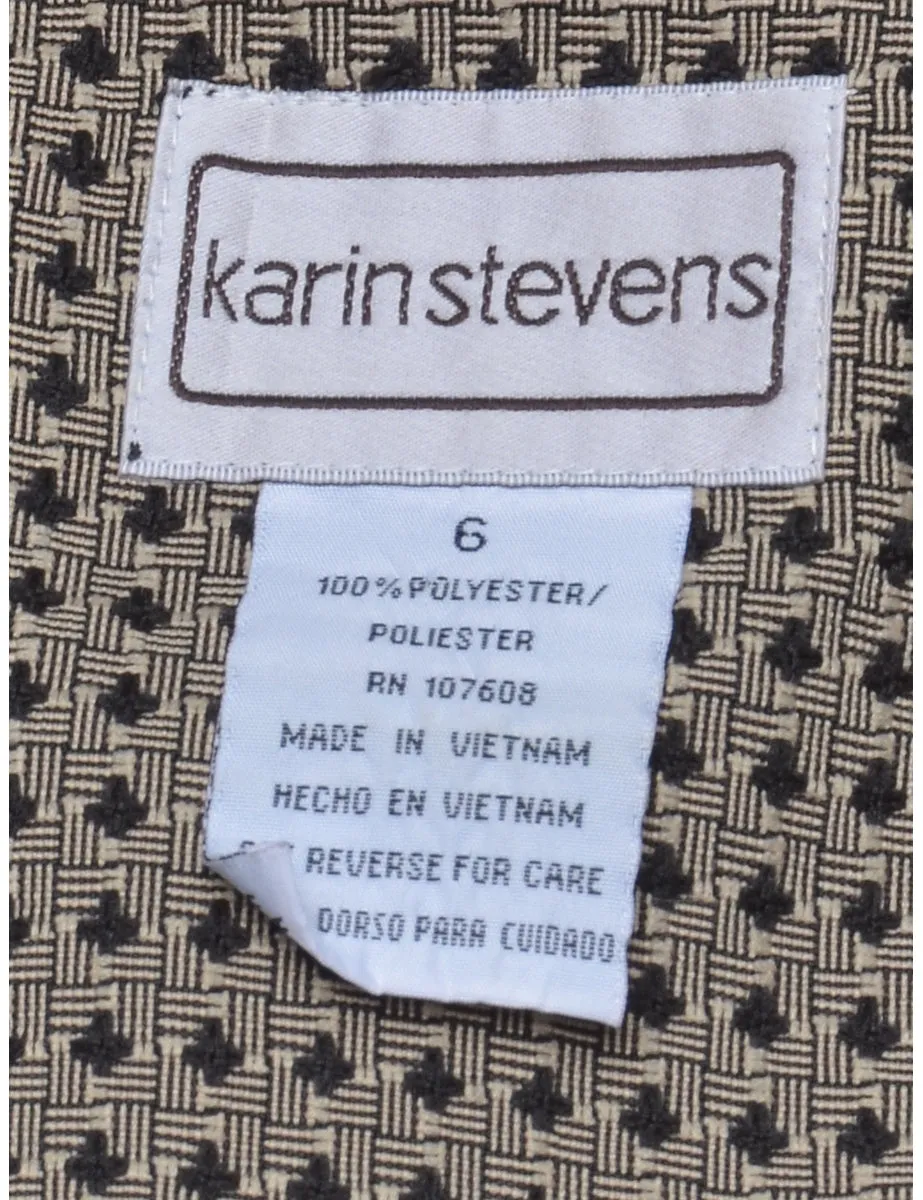 Patterned Casual Jacket - S