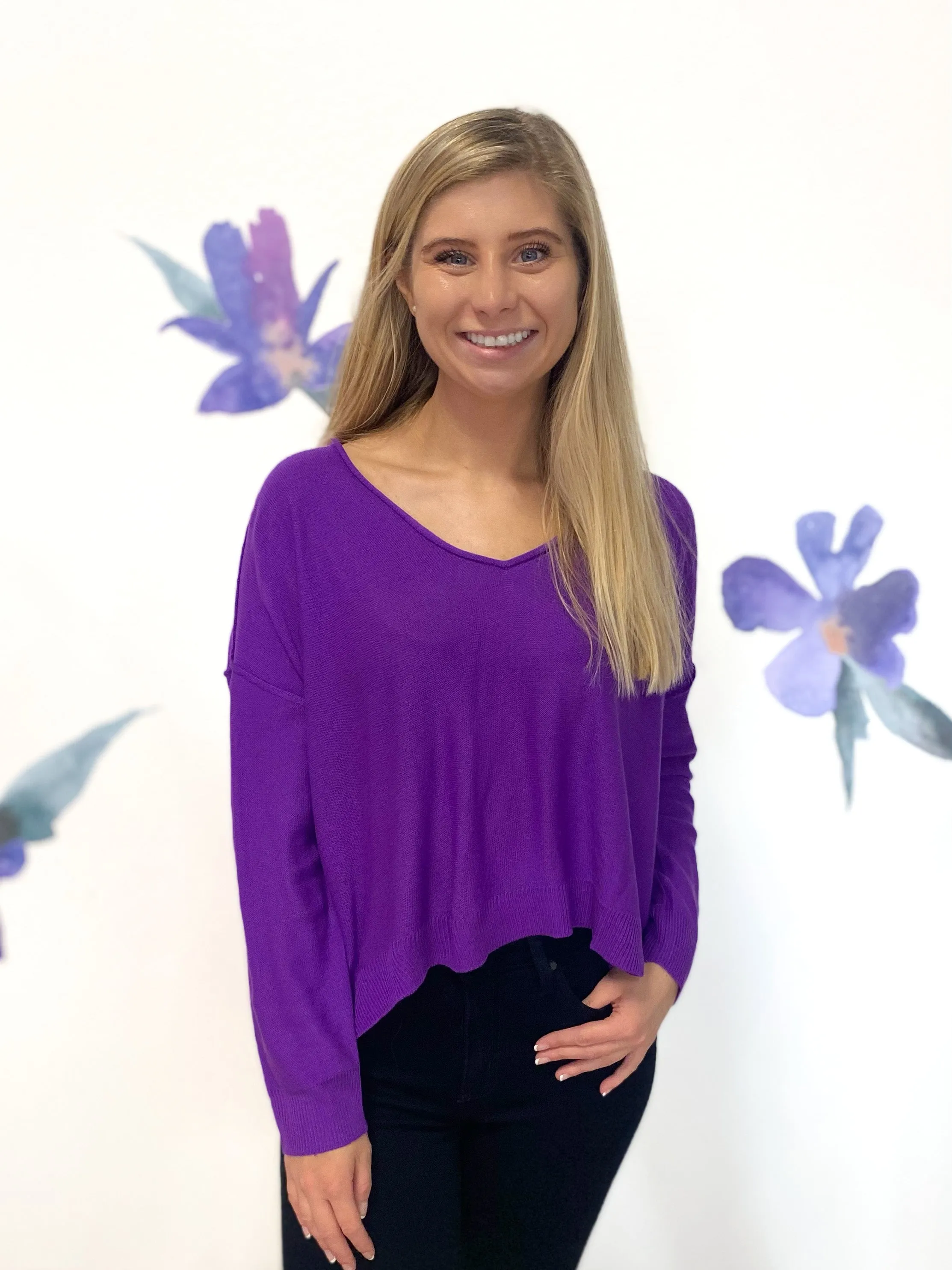Piper Purple Sweater