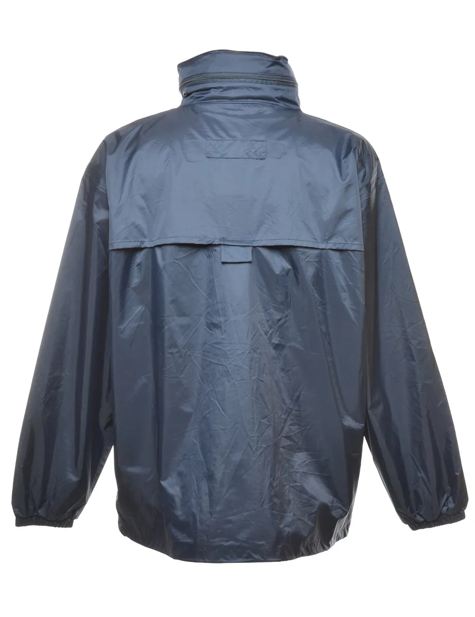 Popper Front Nylon Jacket - M