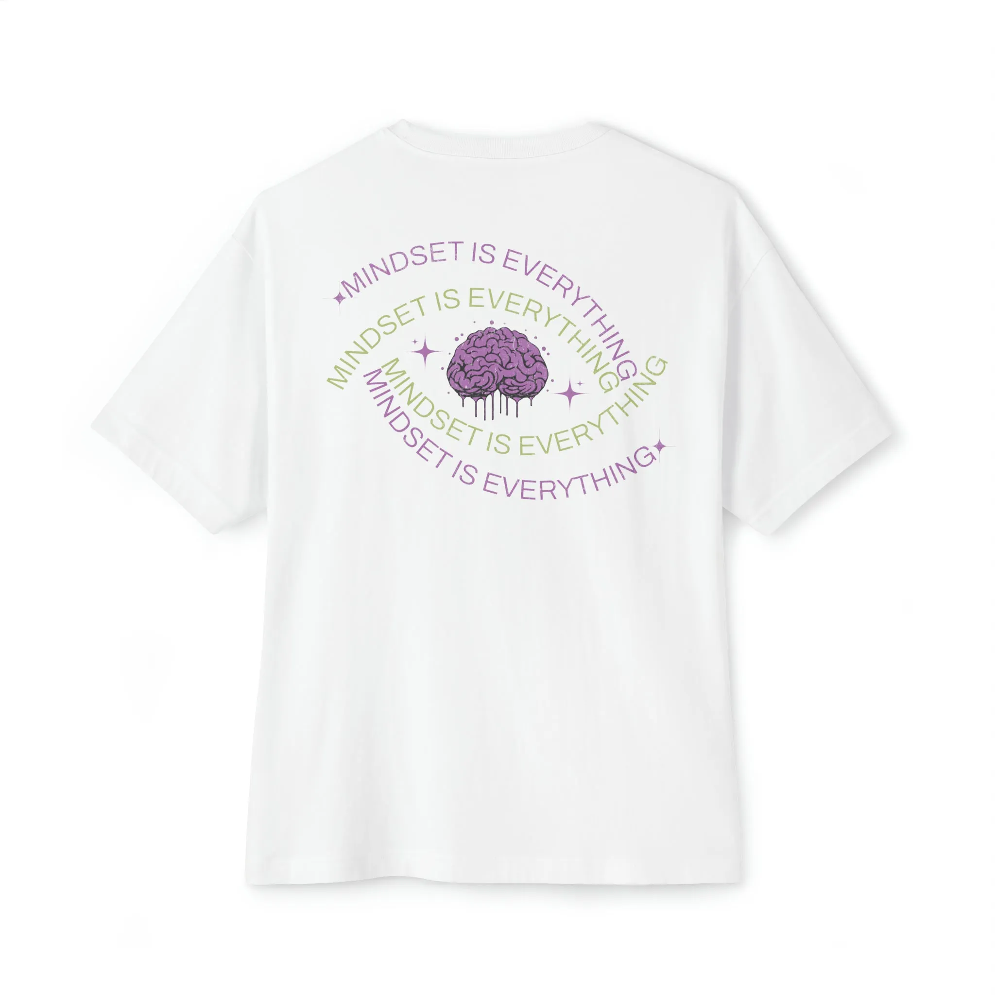 "Positive Mindset" Unisex Oversized Boxy Tee
