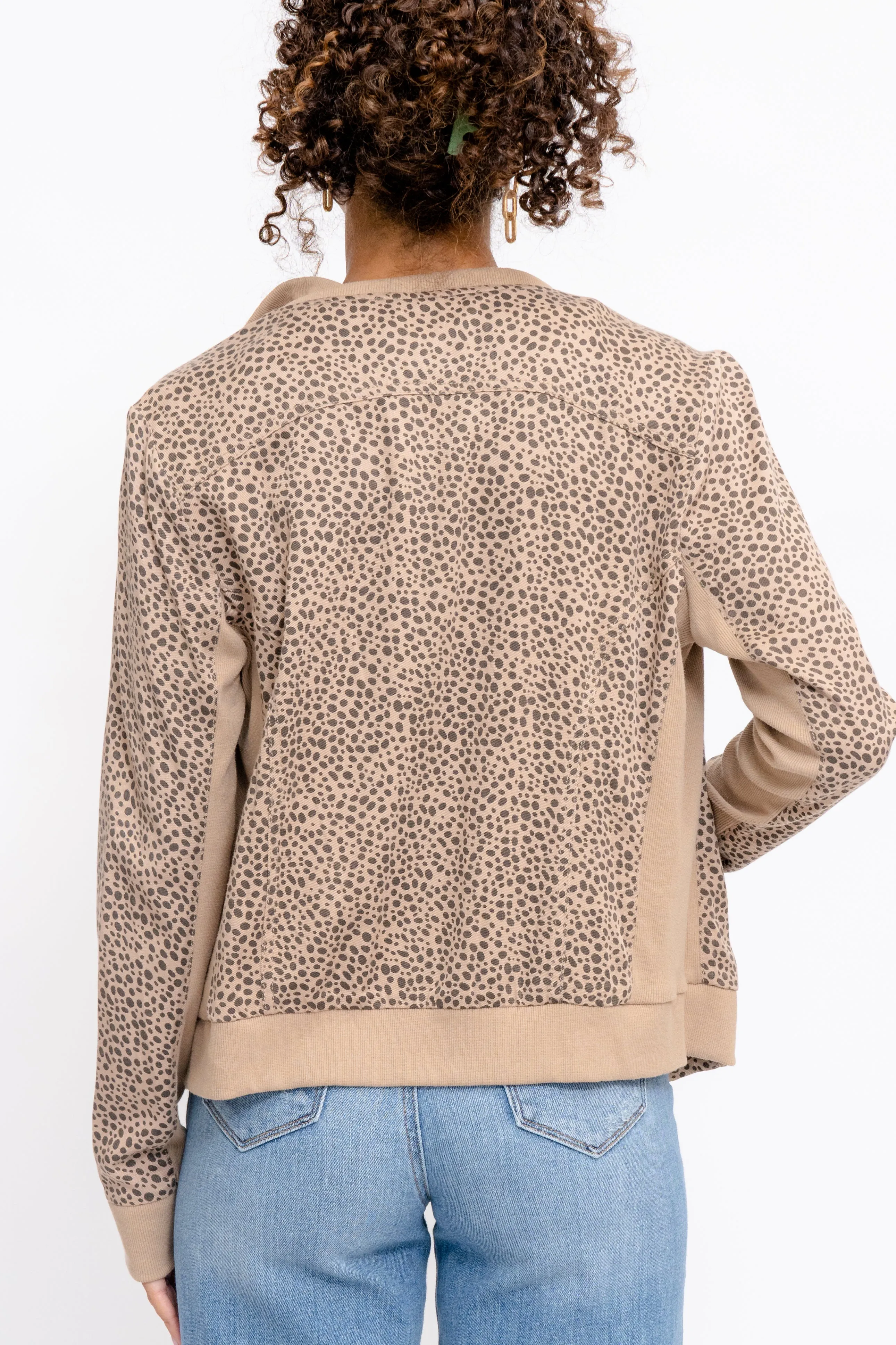 Sarah Jane Leopard Print Tencel Jacket