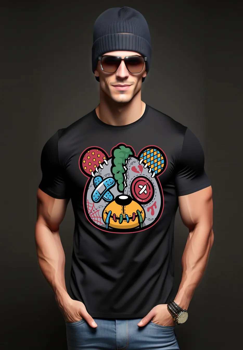 Teddy Grey Wine Blue T-Shirts | Grooveman Music