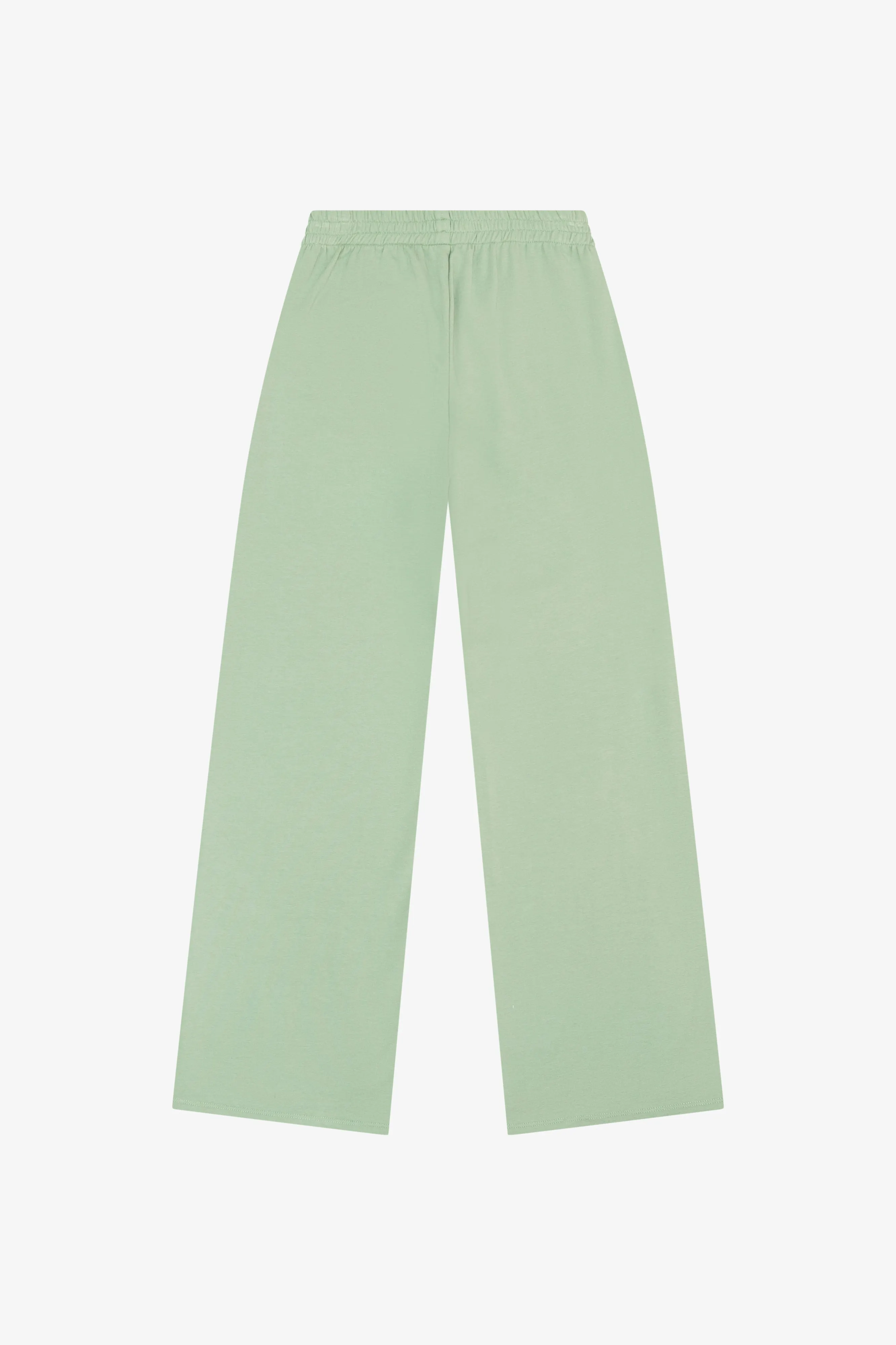 TEN French Terry Wide Leg Pant in Pistachio