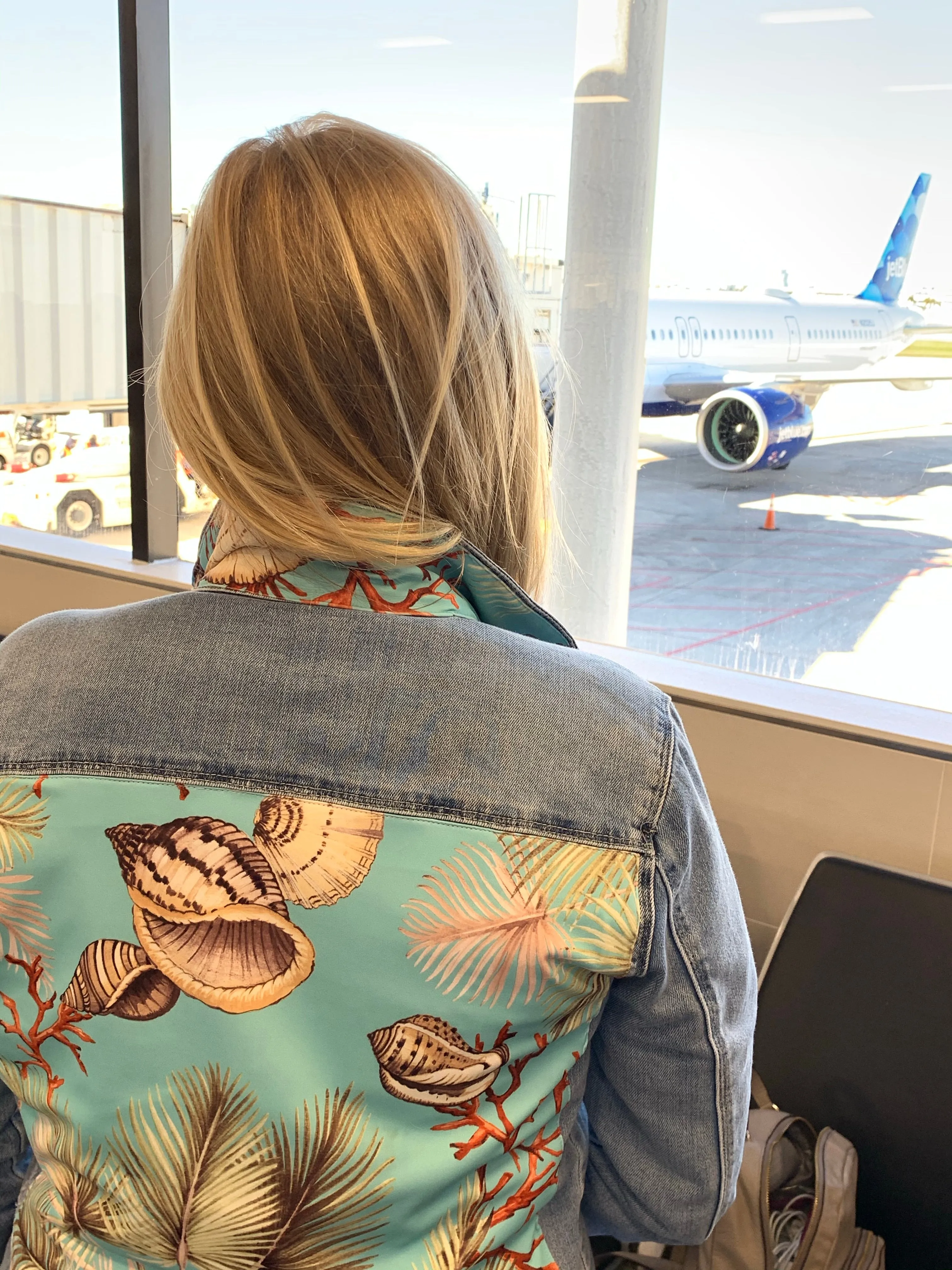 The Light Denim Jacket / Tropical Shells