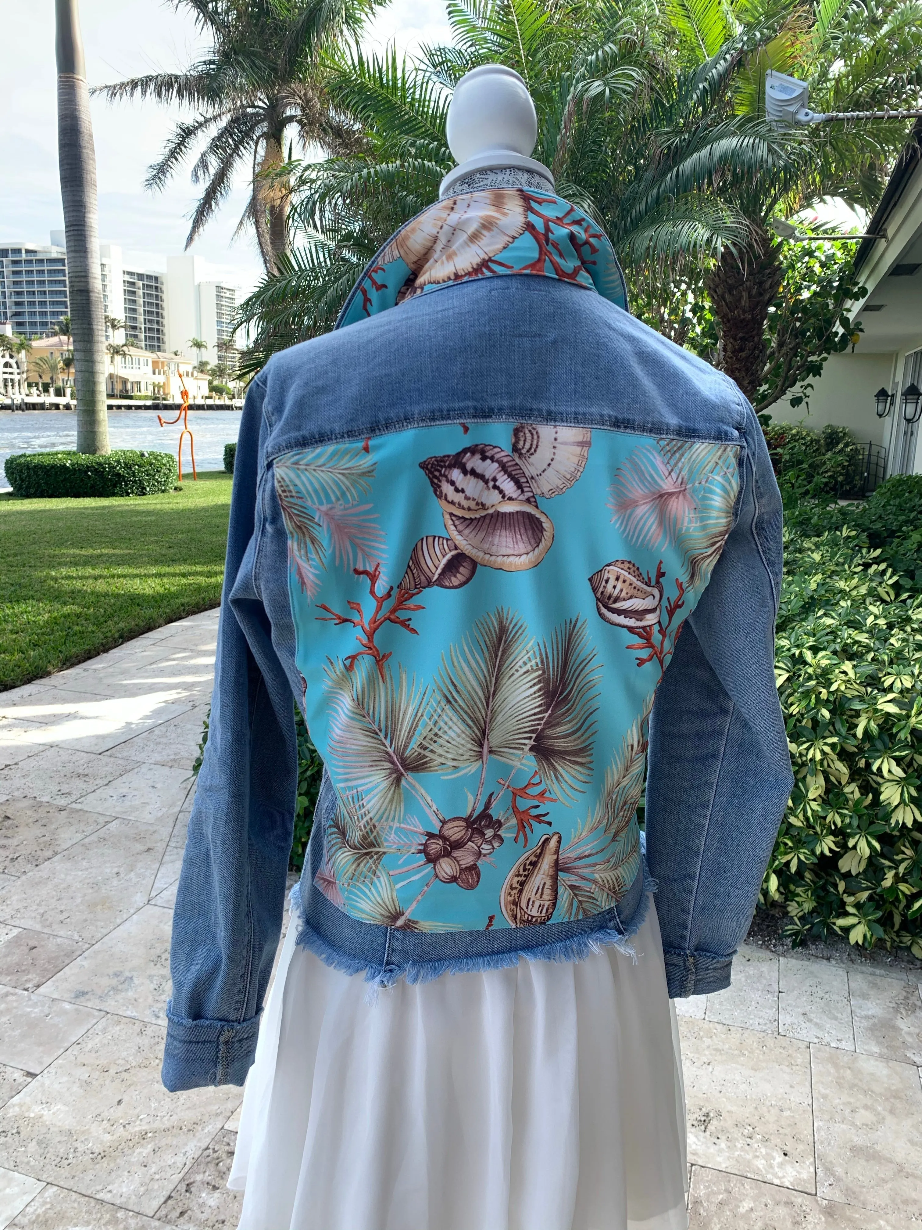 The Light Denim Jacket / Tropical Shells