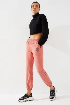 TMY Powder Line Printed Comfortable Fit Elastic Cuff Women's Sweatpants - 94585 - Athis-Mons