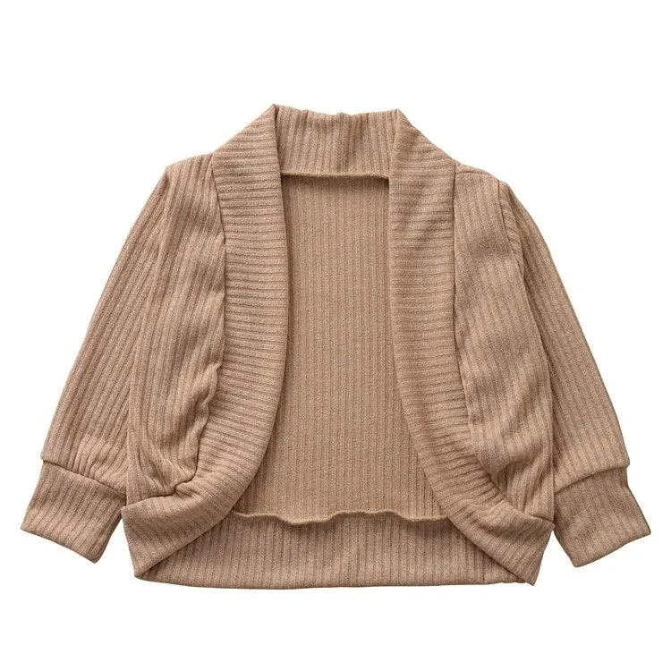 Toddler Girls Cardigan Solid Long Sleeve Sweaters Girls Clothes Wholesale
