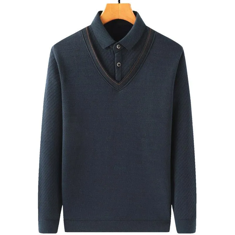 Two Sweaters In Fleece And Thick Style