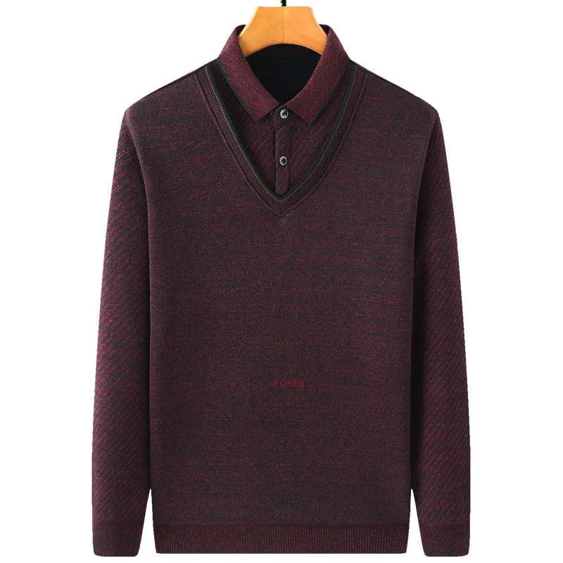 Two Sweaters In Fleece And Thick Style