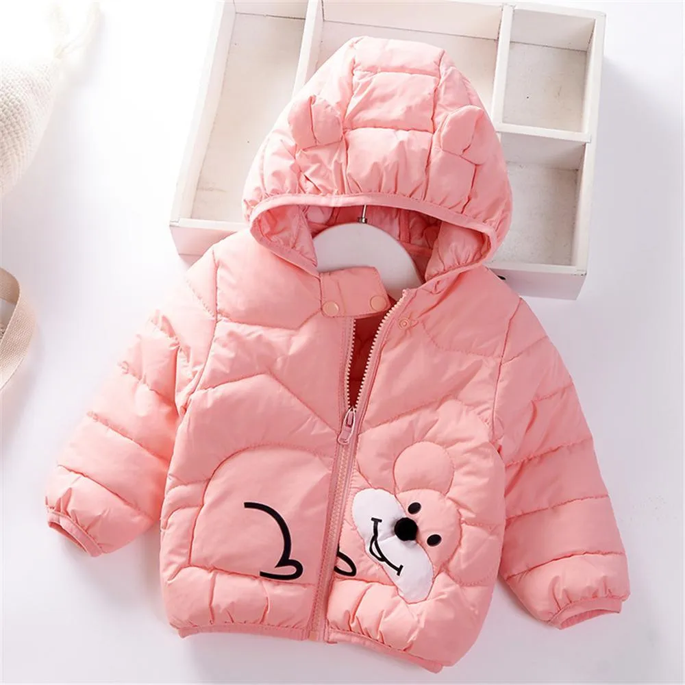 Unisex  5PCS Cartoon Hooded Long Sleeve Warm Jackets Wholesale