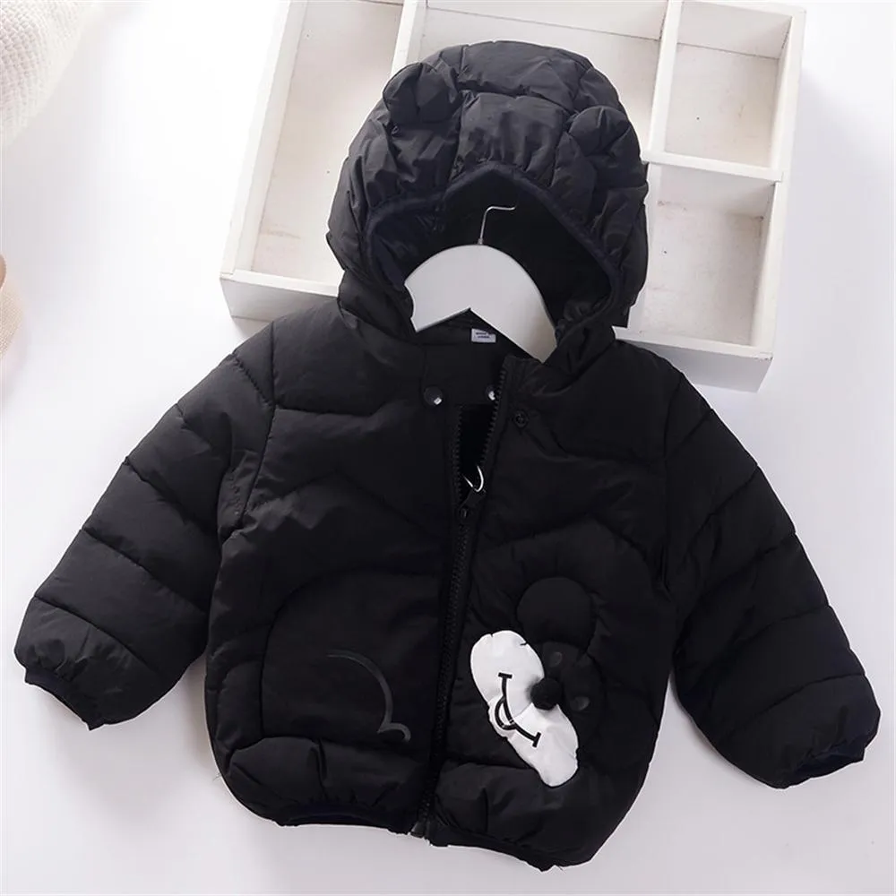 Unisex  5PCS Cartoon Hooded Long Sleeve Warm Jackets Wholesale