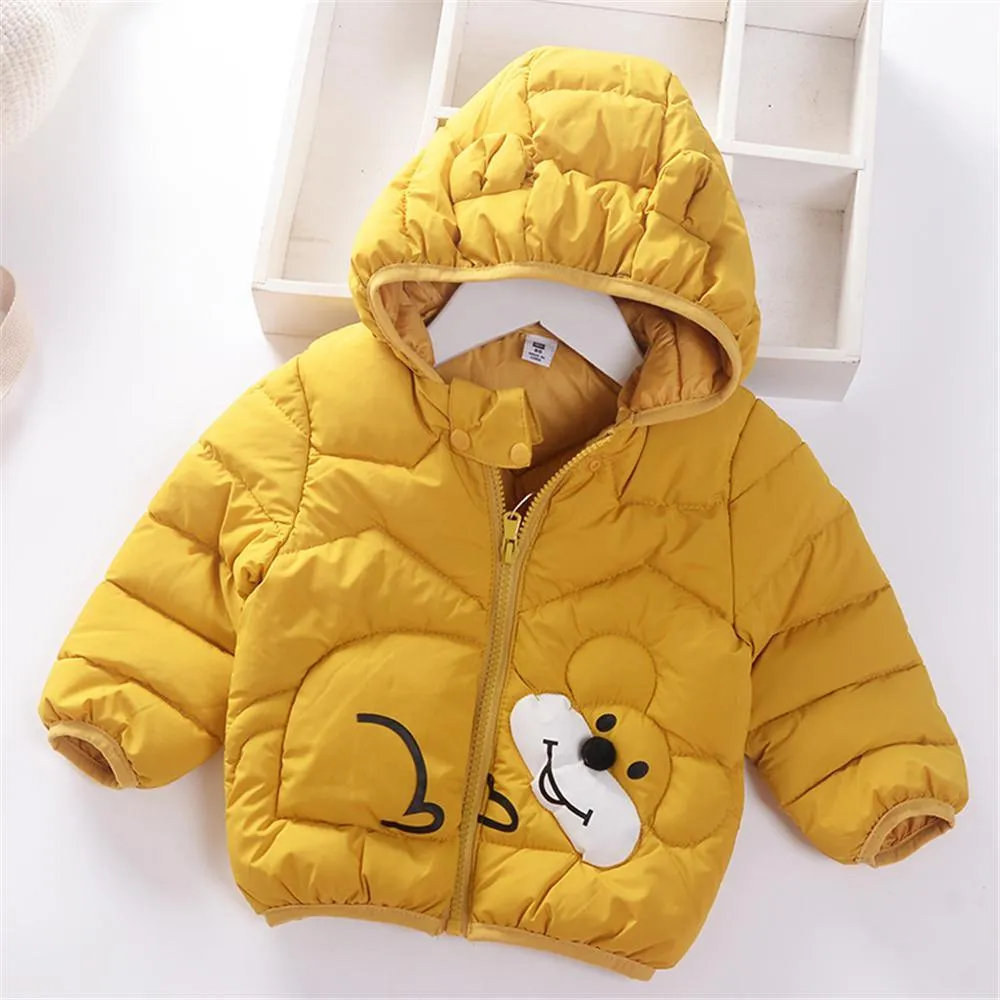 Unisex  5PCS Cartoon Hooded Long Sleeve Warm Jackets Wholesale