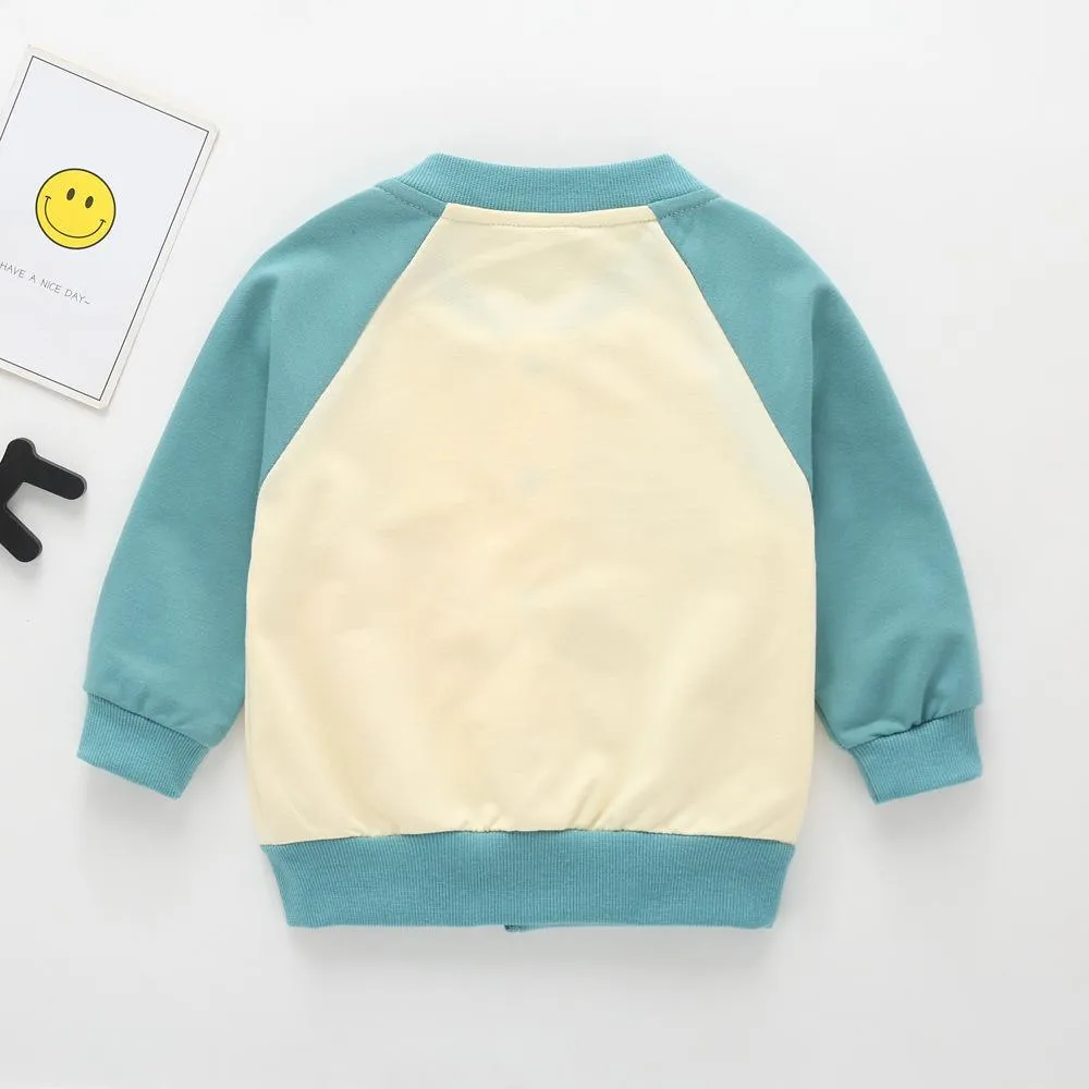 Unisex Cartoon Lion Printed Long Sleeve Jackets Wholesale