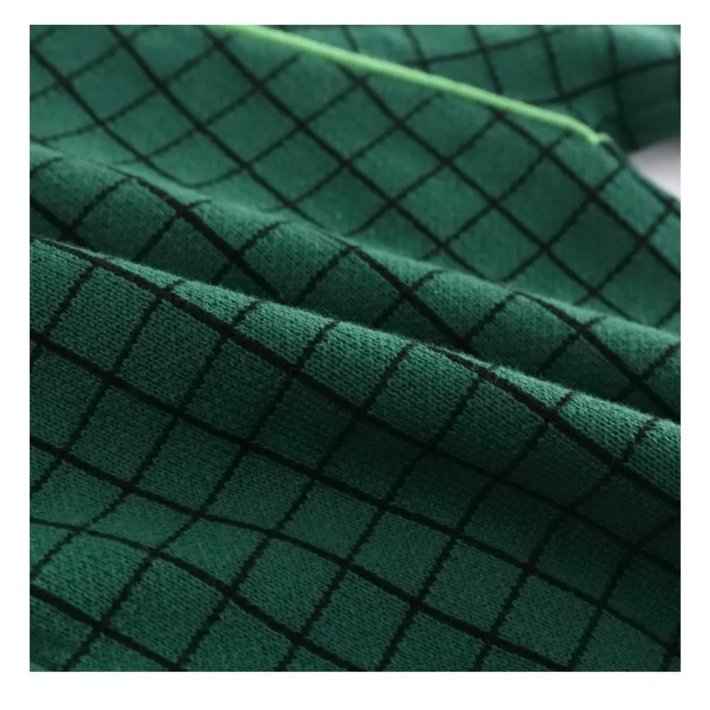 Unisex Kid Lattice Pattern Knitting Outerwear Toddler Boys Cardigans