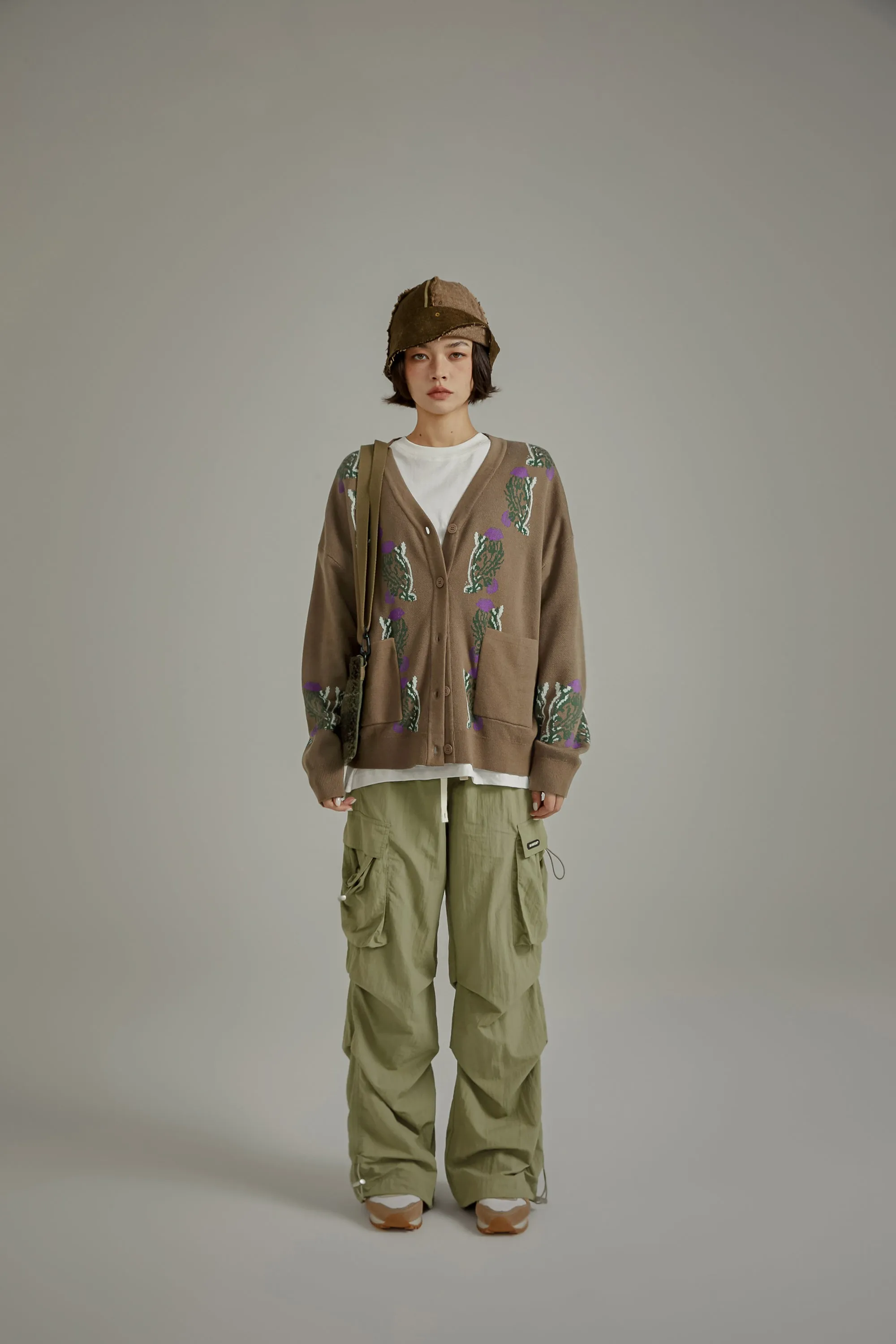 Vintage Flowers Loose-Fit Cardigan