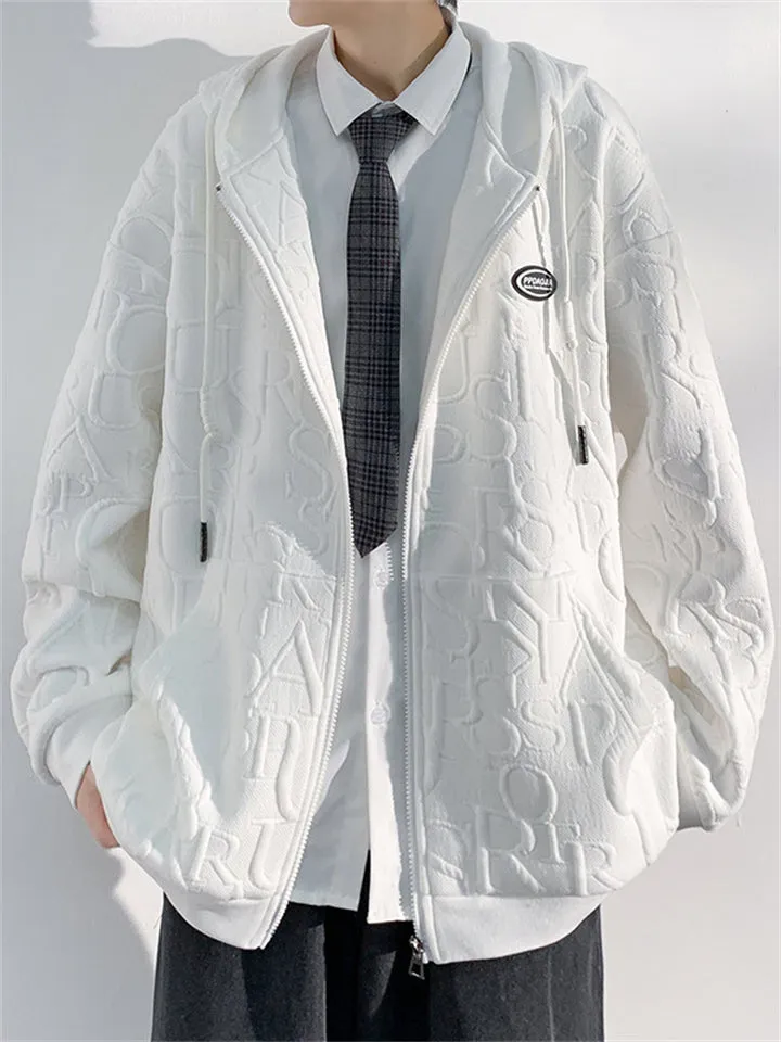 Word Hoodie Autumn Comfortable Casual Jackets For Men