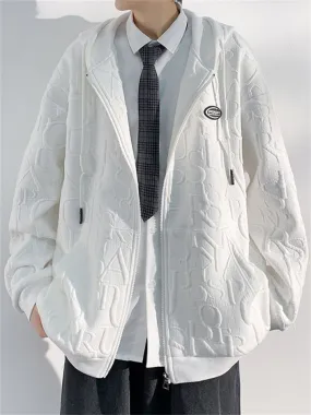 Word Hoodie Autumn Comfortable Casual Jackets For Men